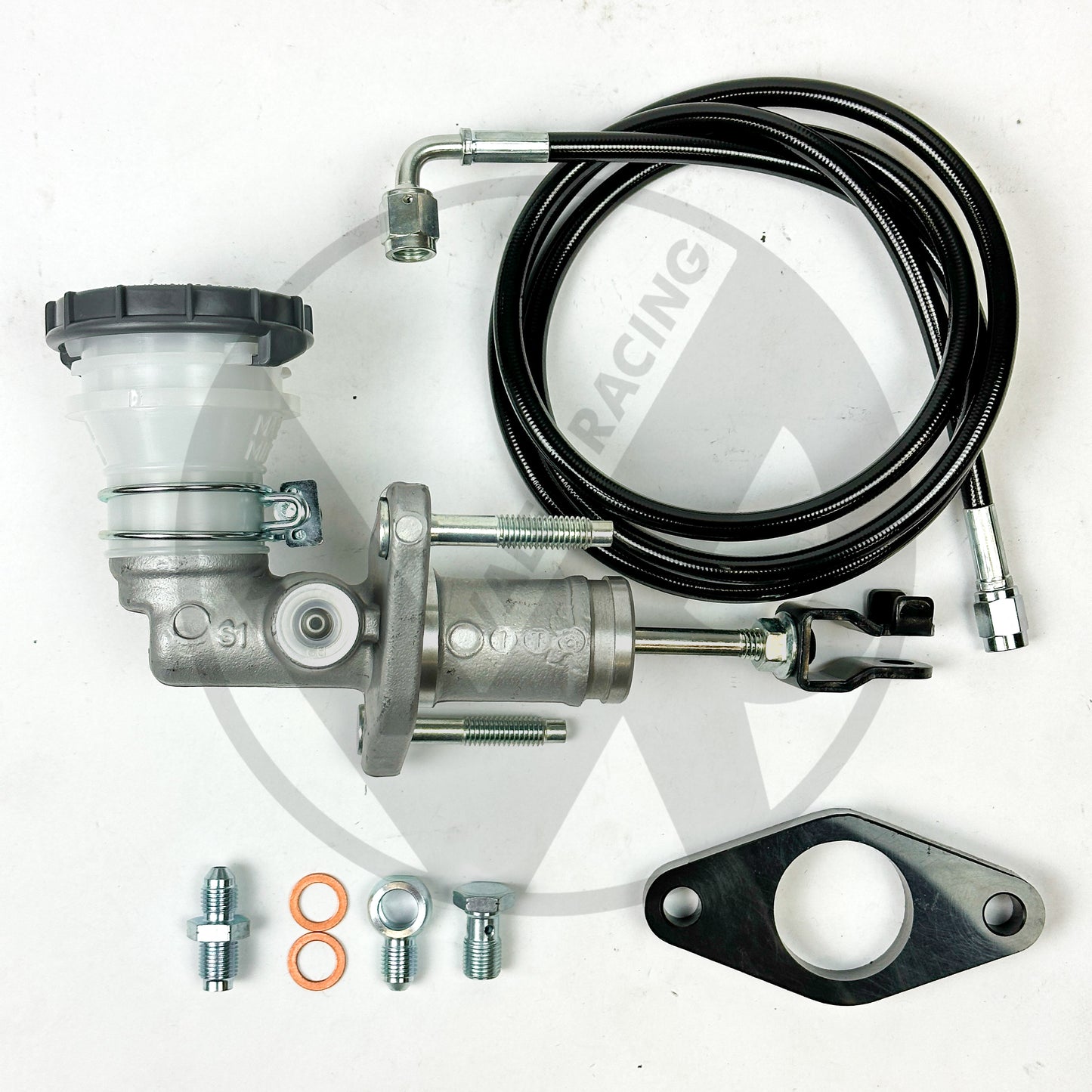 OEM S2000 (S2K) Clutch Master Cylinder (CMC) Kit with K Swap Stainless Steel Clutch Line EG EK DC