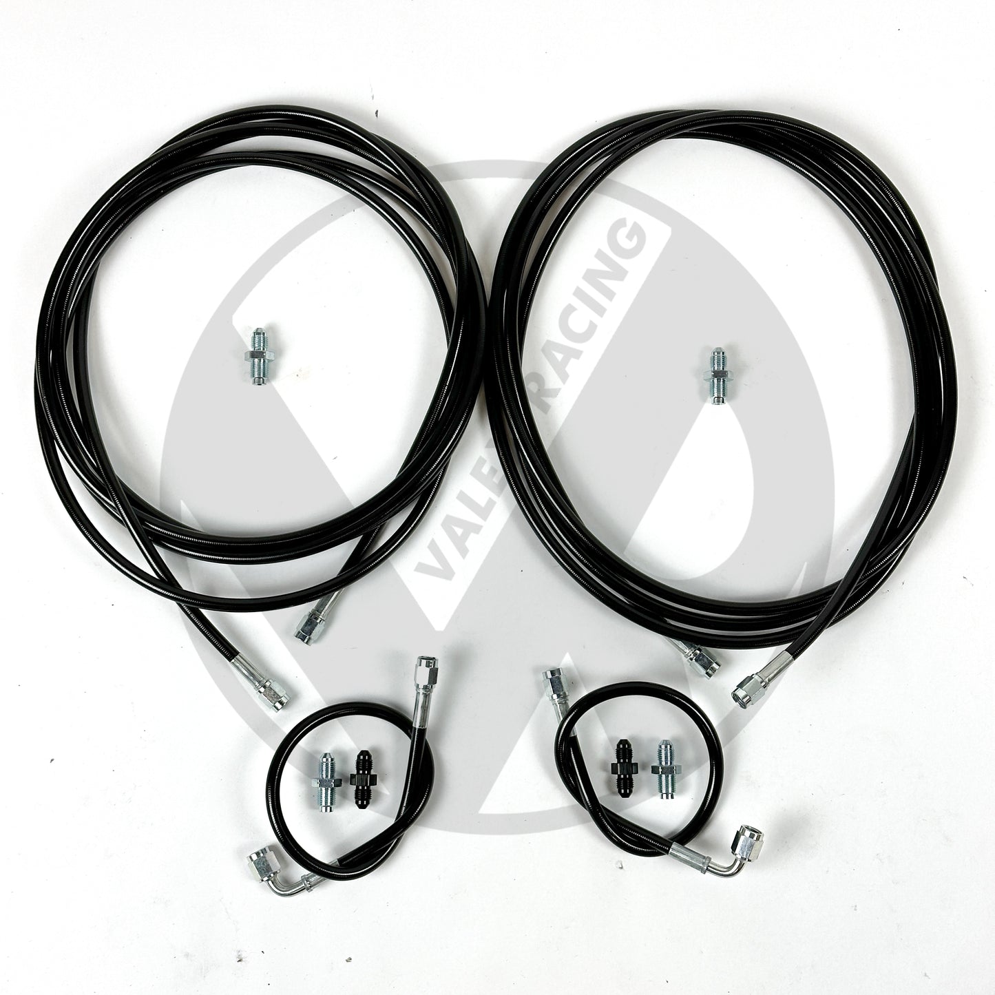 Complete BLACK Stainless Rear Brake Line Replacement Kit 88-91 CRX / EF Civic