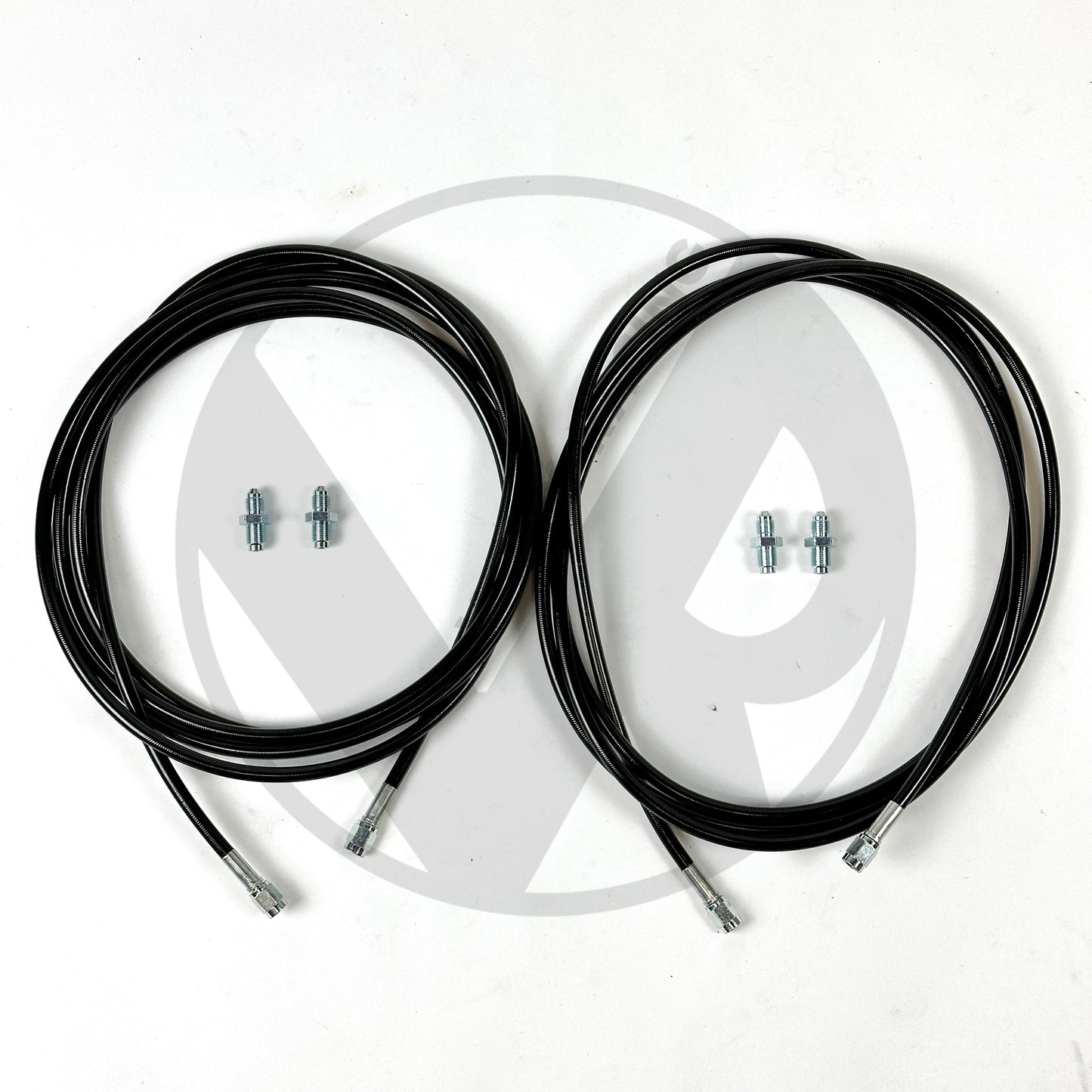 BLACK Stainless Main Rear Brake Line Replacement Kit 92-95 Honda Civic EG