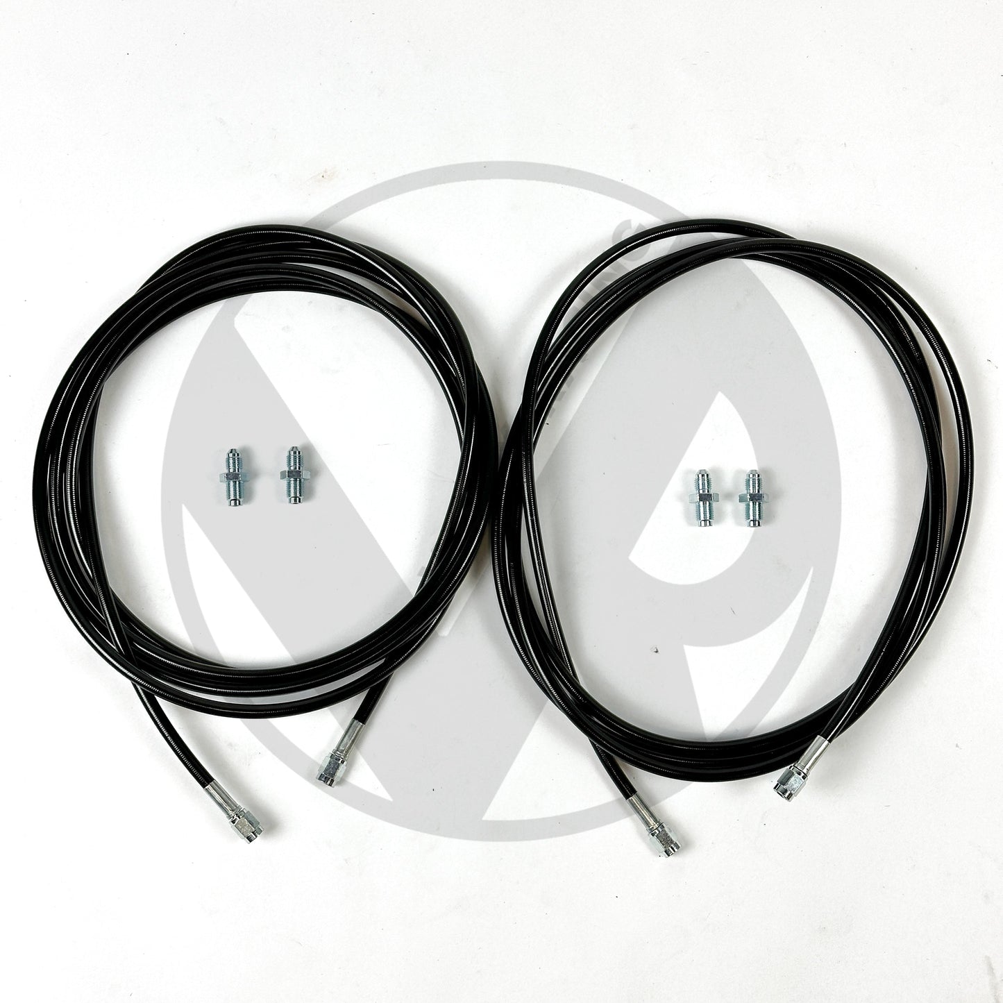 BLACK Stainless Main Rear Brake Line Replacement Kit 94-01 Acura Integra