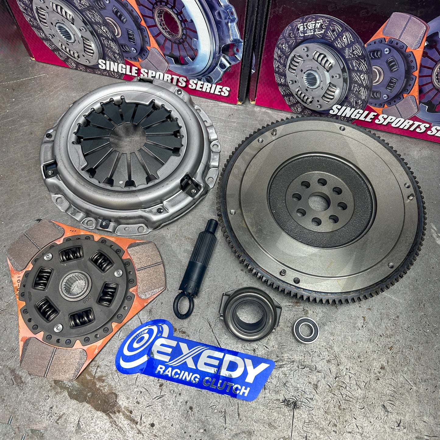 EXEDY STAGE 2 CLUTCH DISC OEM PRESSURE PLATE OEM FLYWHEEL for Honda B Series