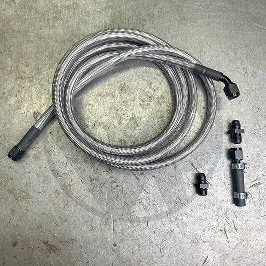 92-95 Civic E85 Compatible Stainless Steel Fuel Return Line | Regulator to Tank