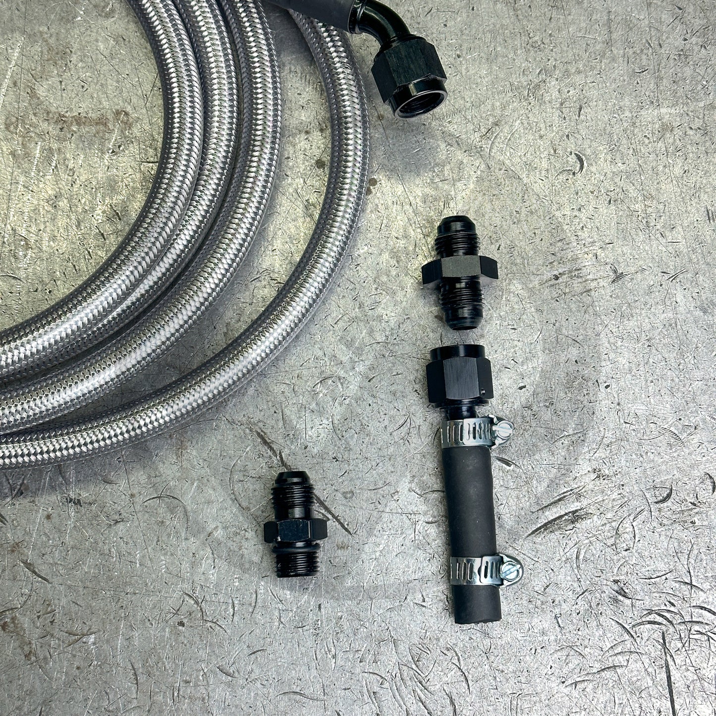 92-95 Civic E85 Compatible Stainless Steel Fuel Return Line | Regulator to Tank