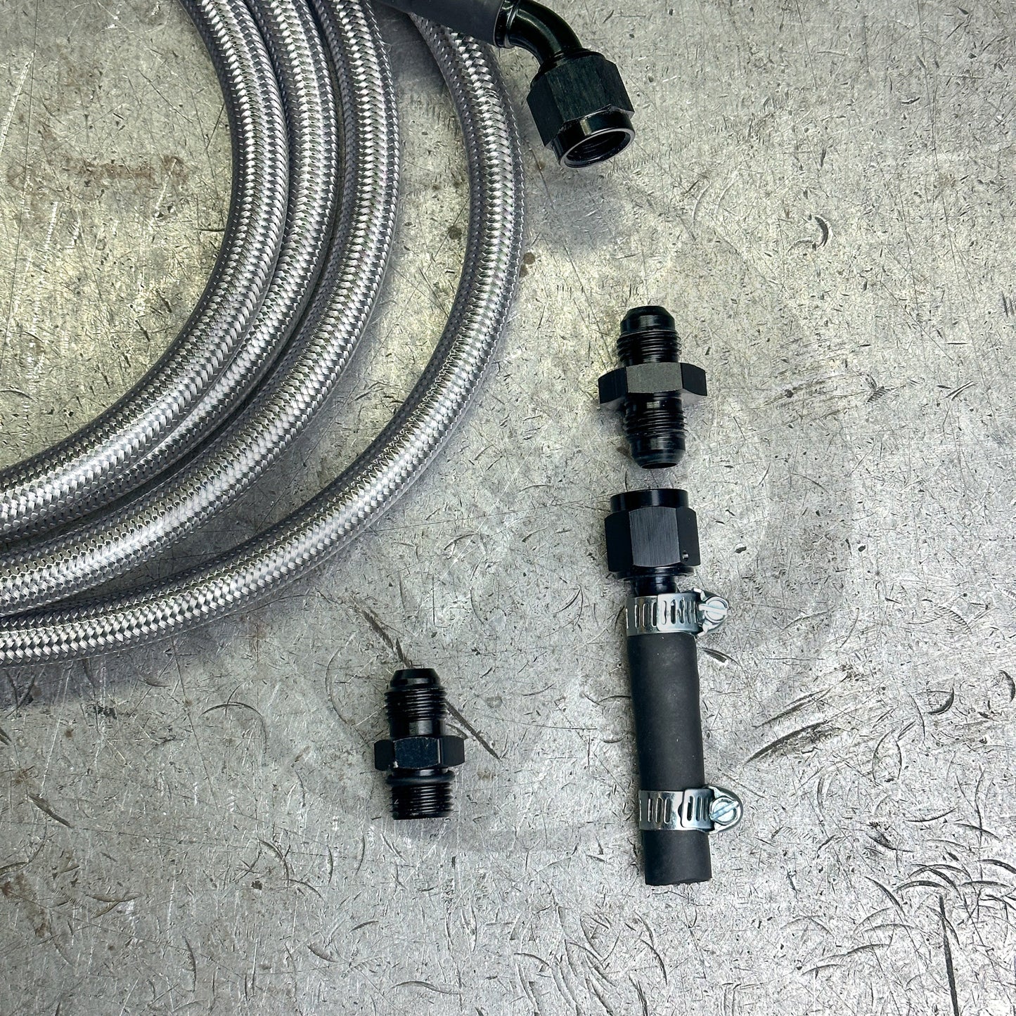 96-00 Civic E85 Compatible Stainless Steel Fuel Return Line | Regulator to Tank