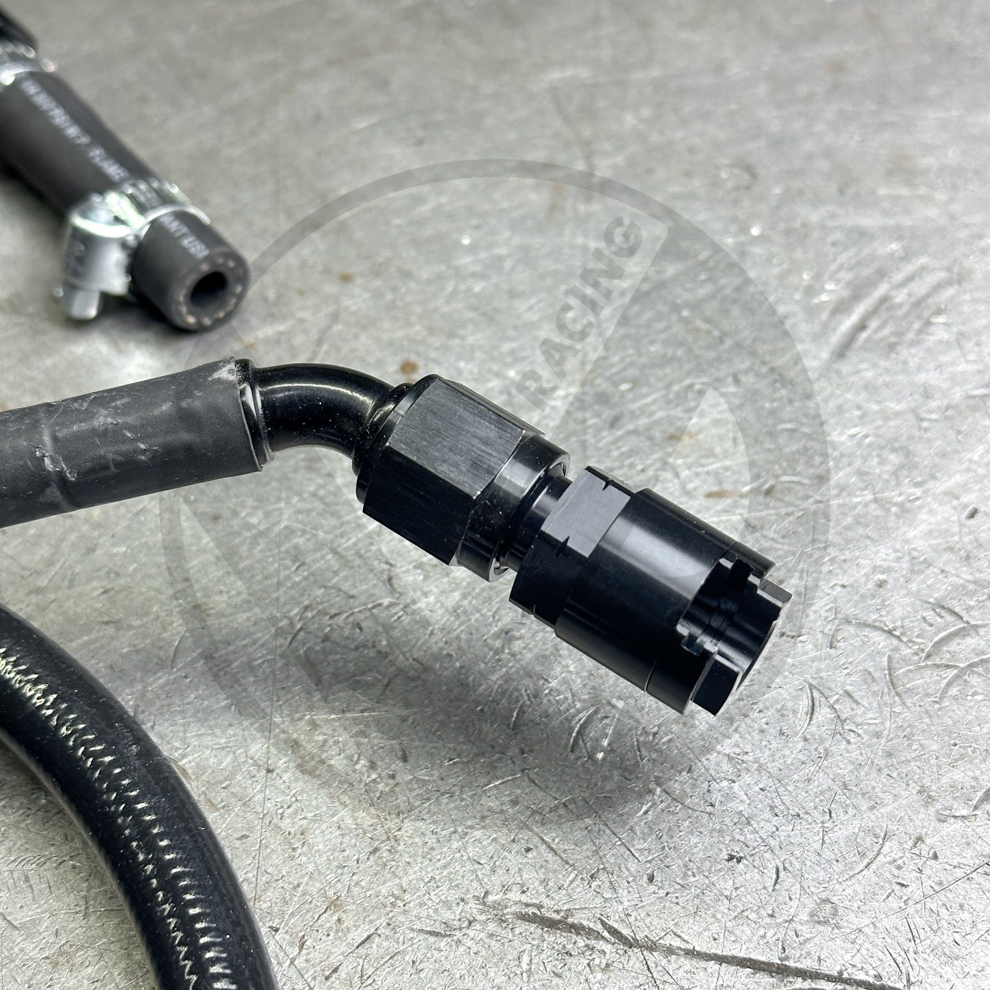 96-00 Civic E85 Compatible Black Stainless Steel Fuel Lines Kit - 6AN | Bolt On