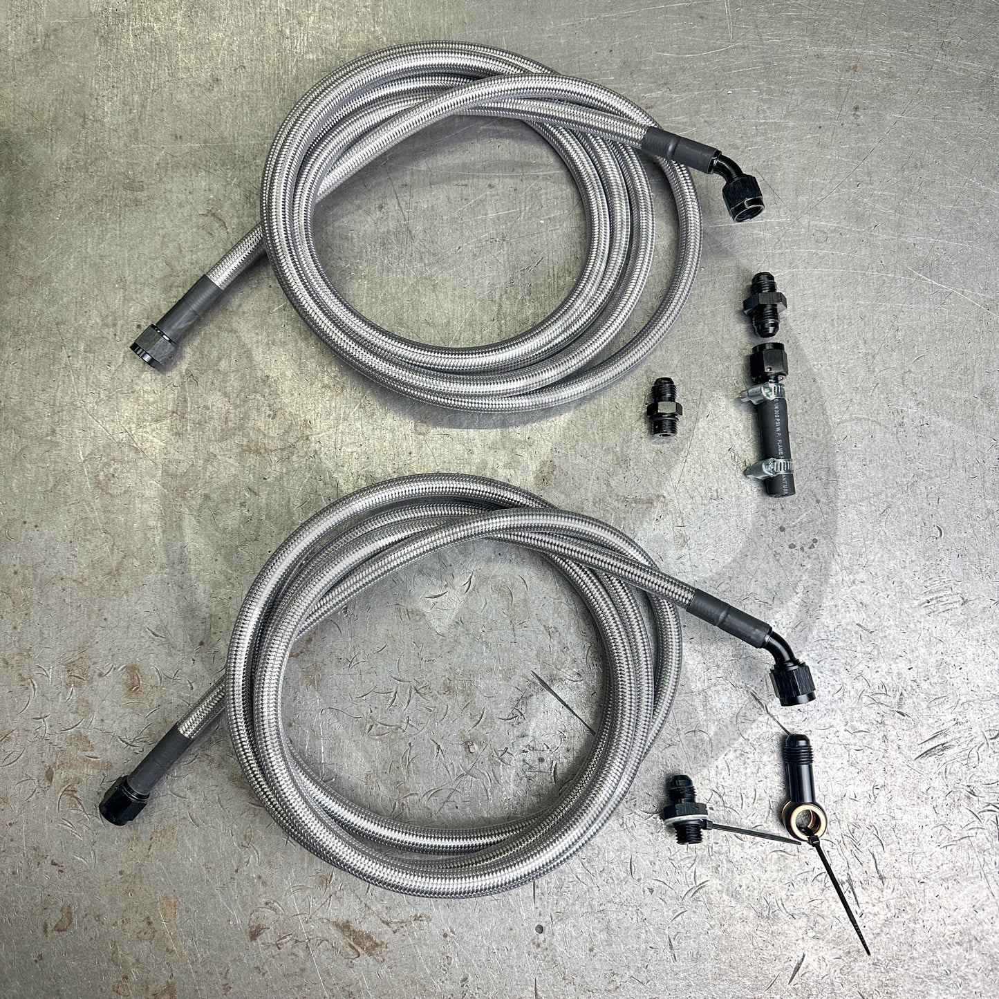 92-95 Civic E85 Compatible Stainless Steel Fuel Lines Kit - 6AN | Bolt On