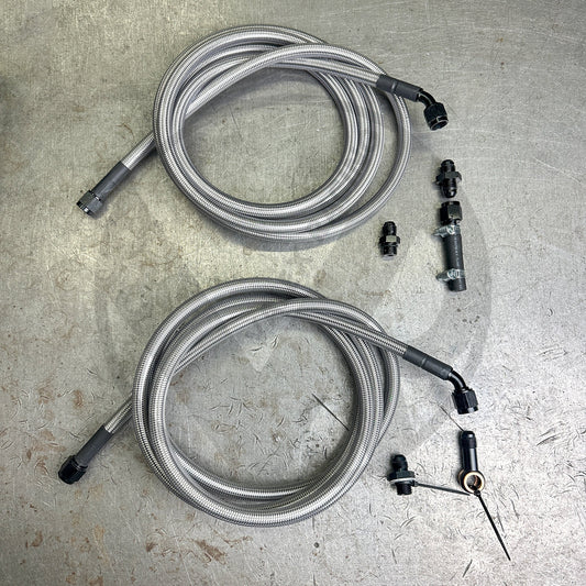 94-01 Integra E85 Compatible Stainless Steel Fuel Lines Kit - 6AN | Bolt On