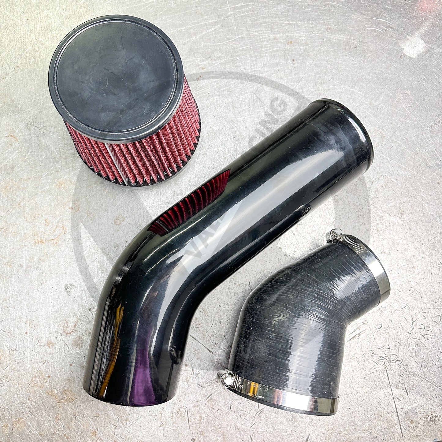 4" Inch Gloss Black Air Intake System for Honda Civic Acura Integra B16 B18 D16