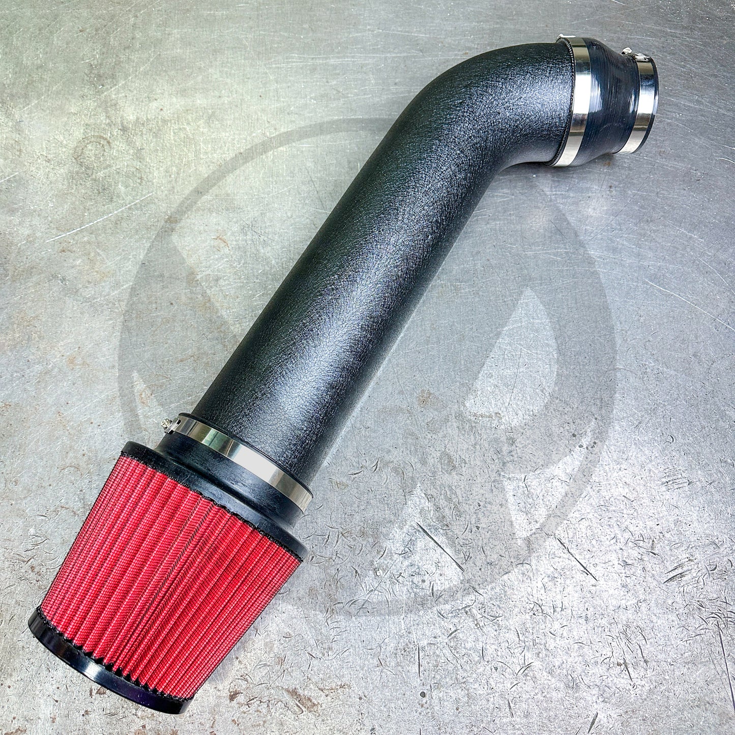 4" Inch Wrinkle Black Air Intake System for Honda Civic Acura Integra B16 B18 D16