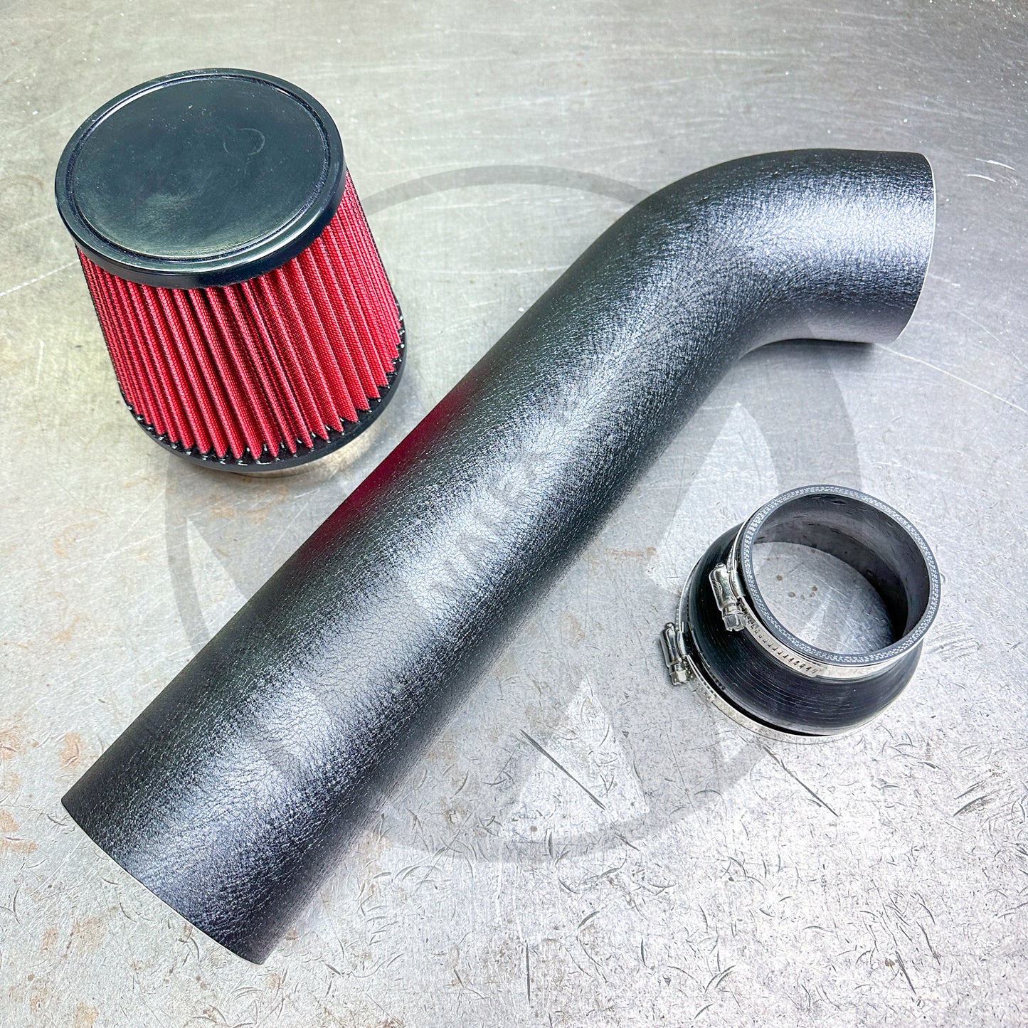 4" Inch Wrinkle Black Air Intake System for Honda Civic Acura Integra B16 B18 D16
