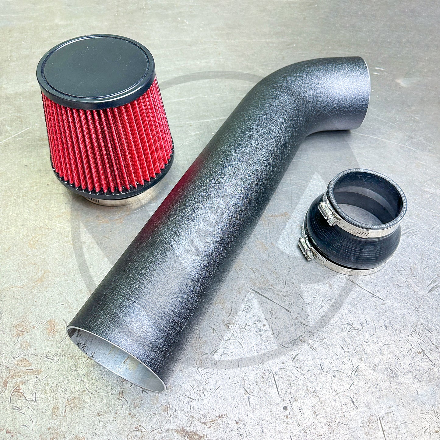 4" Inch Wrinkle Black Air Intake System for Honda Civic Acura Integra B16 B18 D16