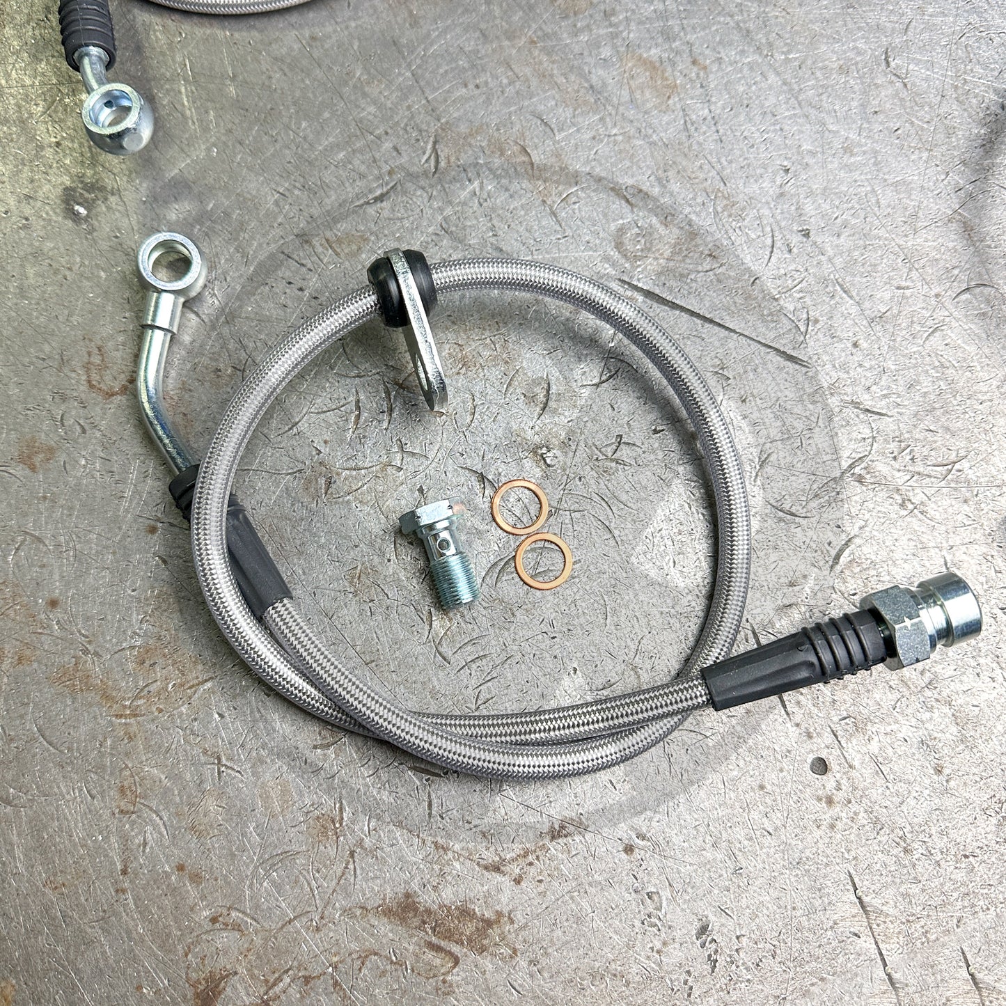 Stainless Steel Braided Front Rear Brake Lines Upgrade For 17-20 Honda Civic Si