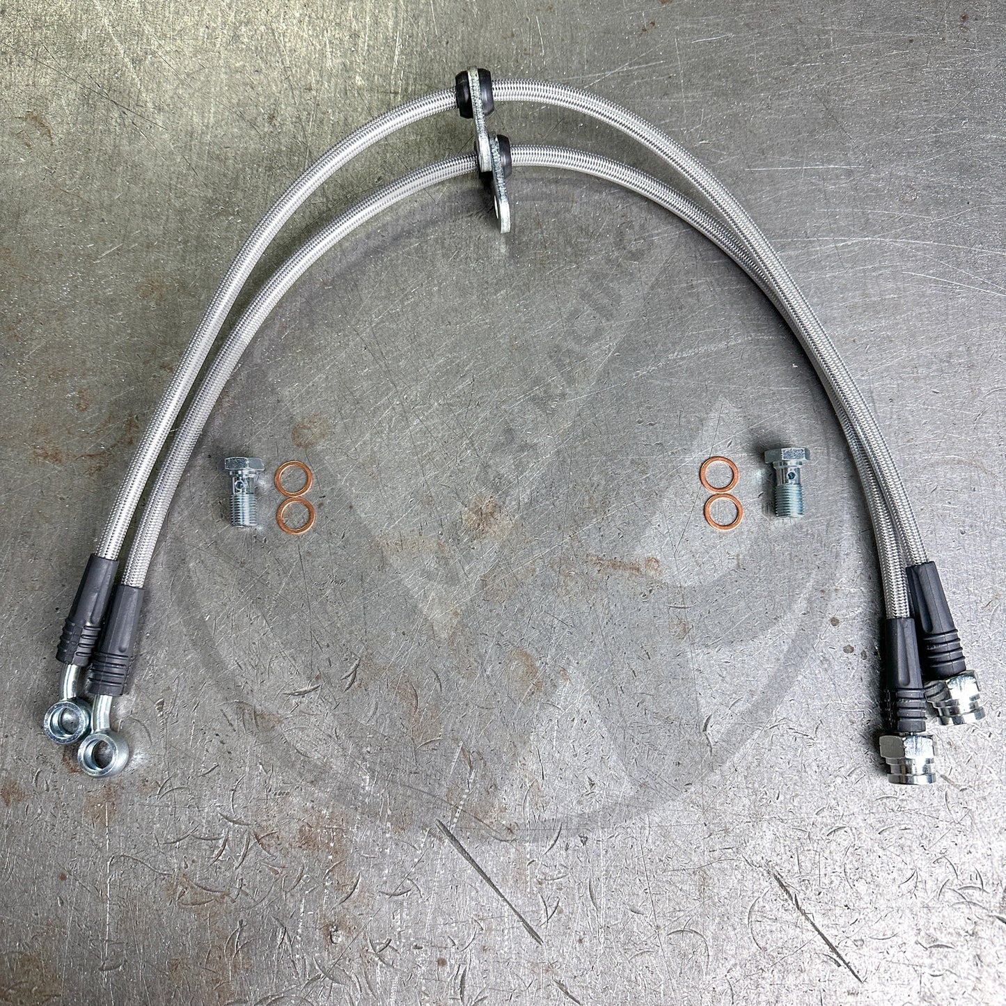 Stainless Steel Braided Front Brake Lines Upgrade For 17-20 Honda Civic Si