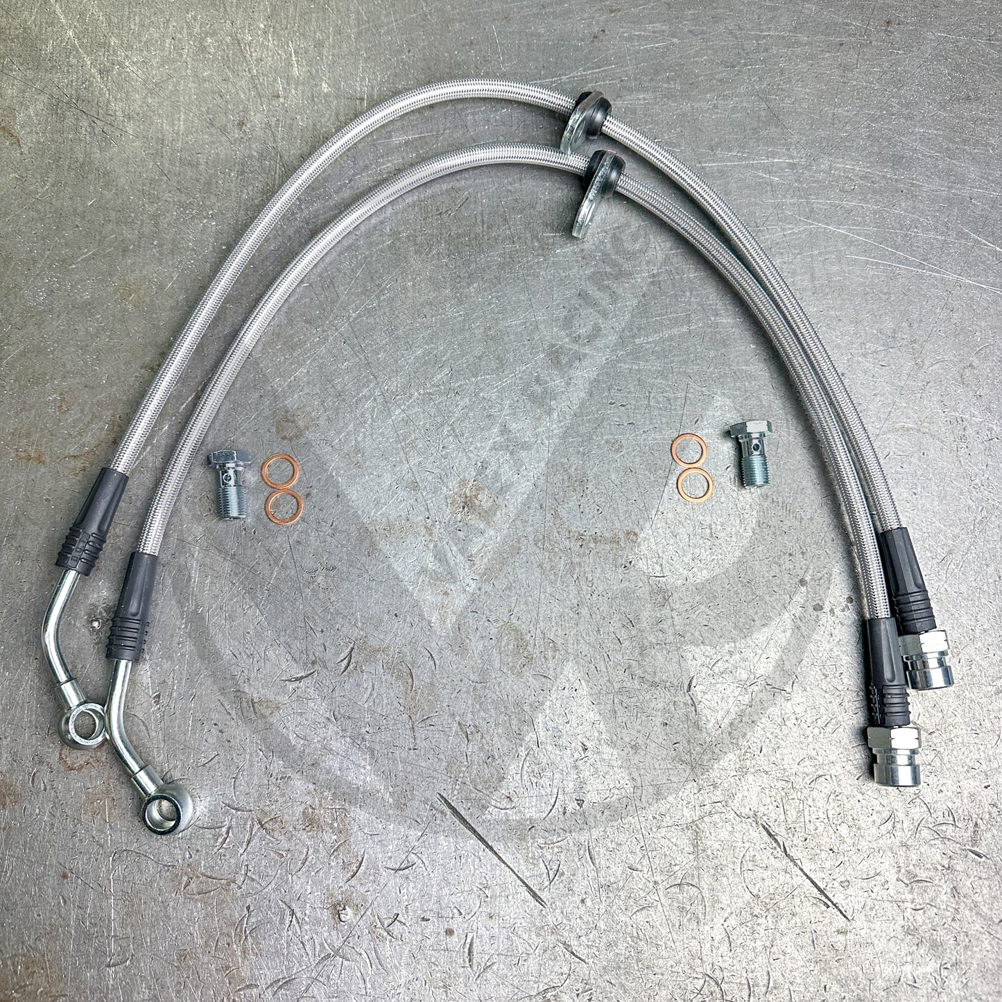 Stainless Steel Braided Front Rear Brake Lines Upgrade For 17-20 Honda Civic Si