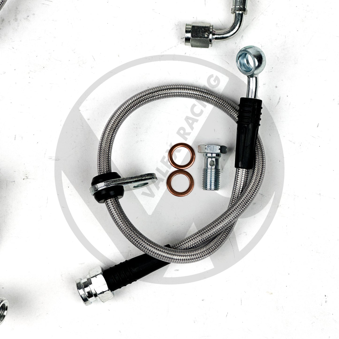 Complete Stainless Front Brake Line Replacement Kit 88-91 Honda Civic / CRX EF