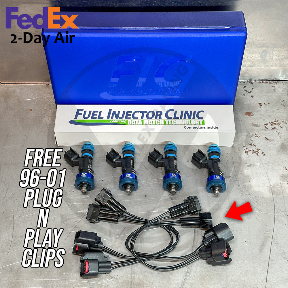 Fuel Injector Clinic 445cc Fuel Injectors for Honda Acura D16 B16 B18 B20 H22