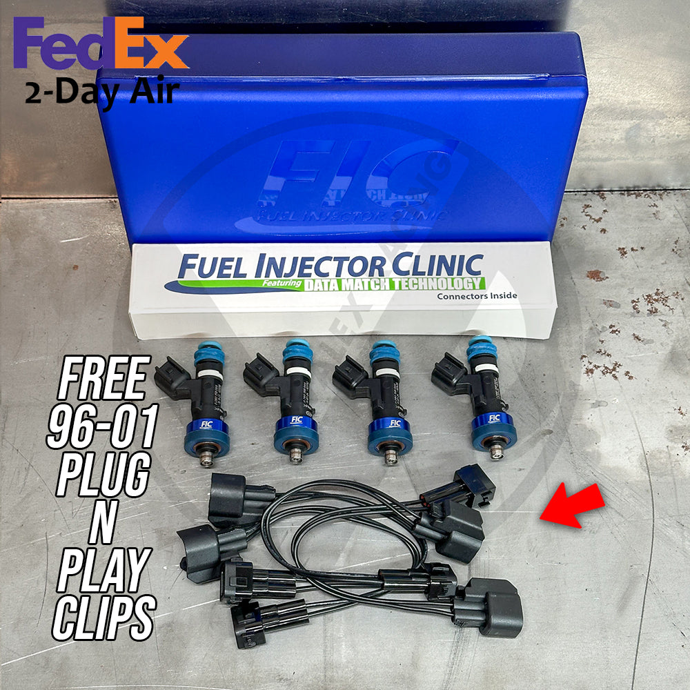 Fuel Injector Clinic 650cc Fuel Injectors for Honda Acura D16 B16 B18 B20 H22