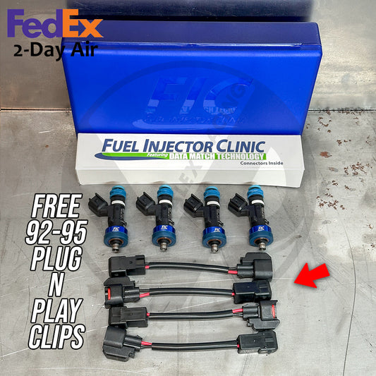 Fuel Injector Clinic 650cc Fuel Injectors for Honda Acura D16 B16 B18 B20 H22