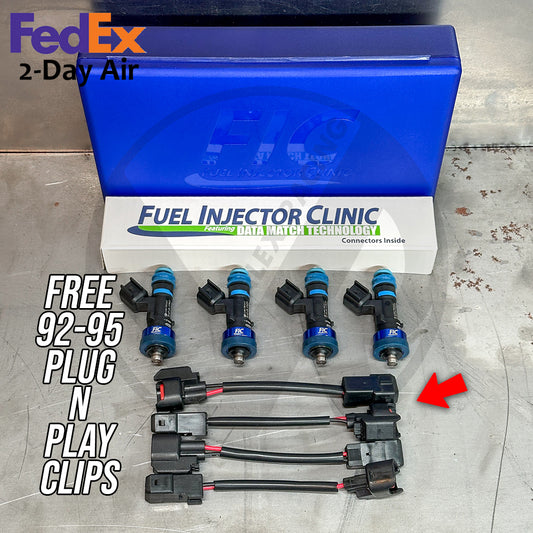 Fuel Injector Clinic 445cc Fuel Injectors for Honda Acura D16 B16 B18 B20 H22