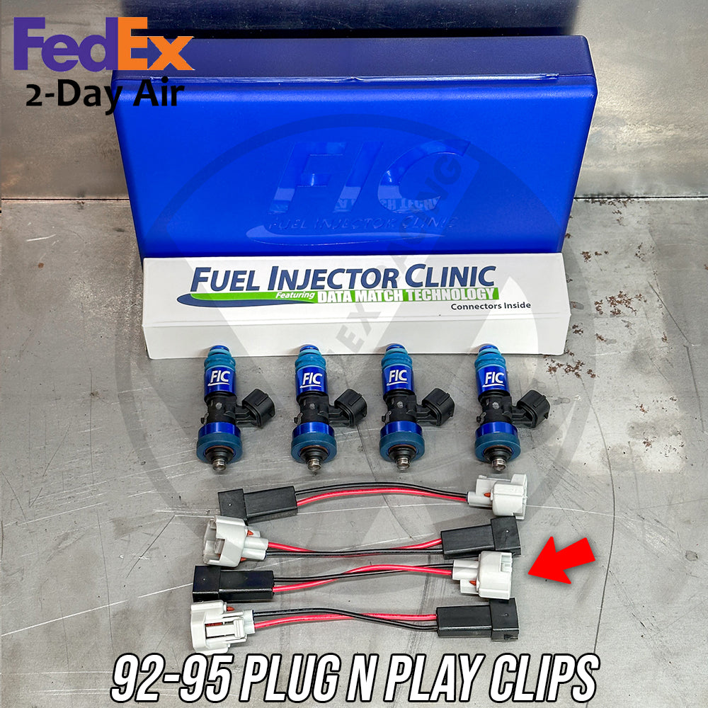 Fuel Injector Clinic 2200cc Fuel Injectors for Honda Acura D16 B16 B18 B20 H22