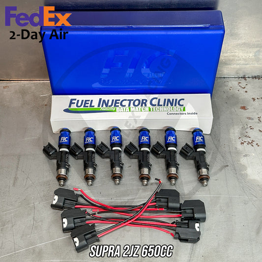 650cc FIC for Supra 2JZ 2JZGTE 2JZ-GTE Fuel Injector Clinic Injectors Set