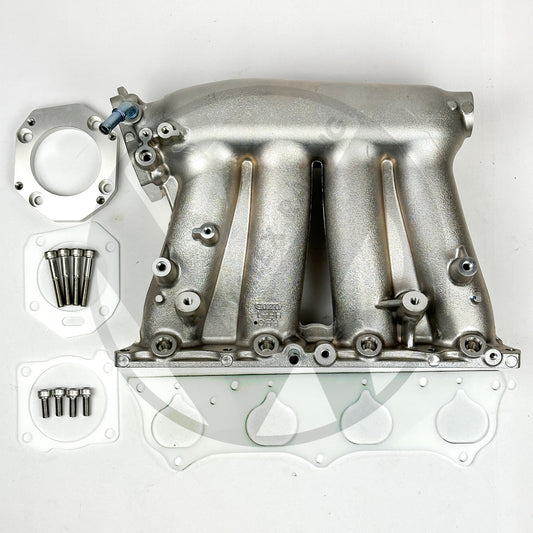 RBC Intake Manifold Swap Kit w/ Billet ZDX Throttle Body Adapter (No IMA) for 2012-2015 Honda Civic Si