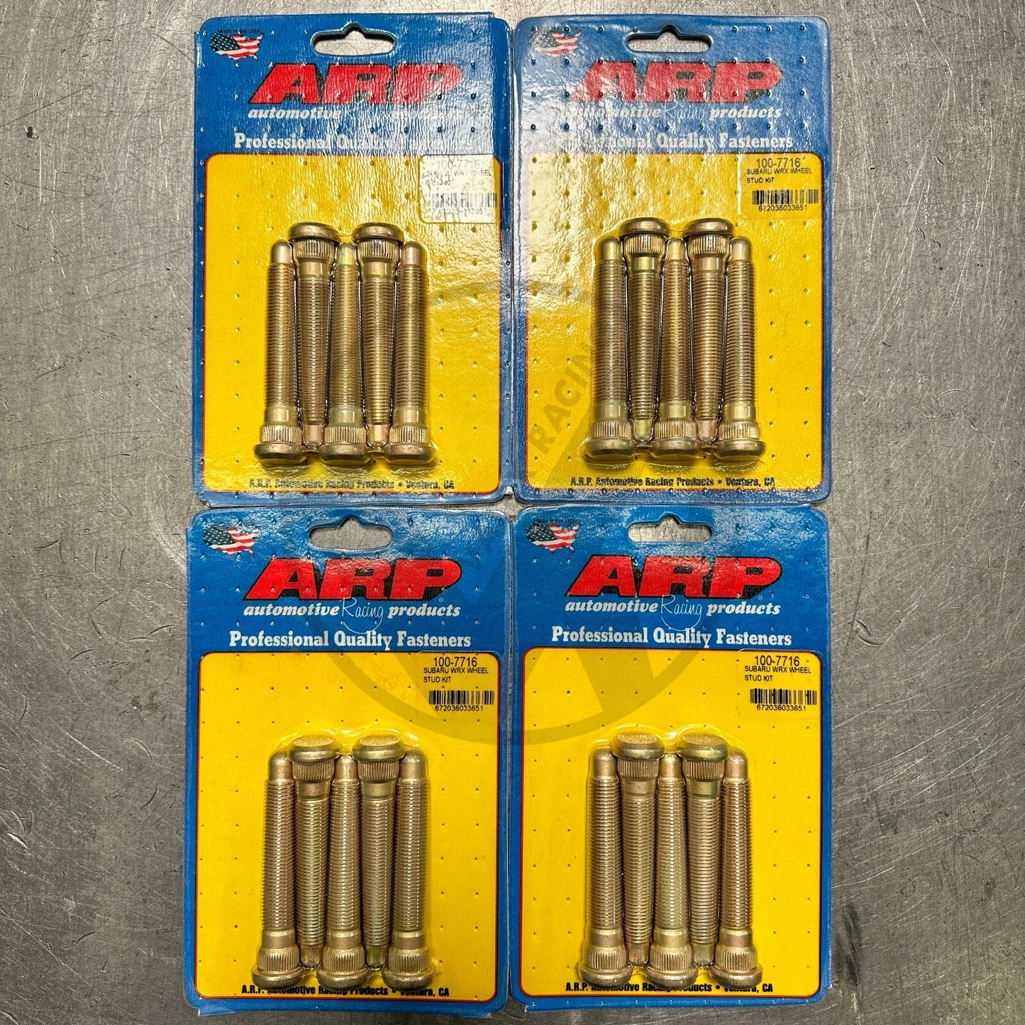 ARP 100-7716 Extended Wheel Stud Kit 20 pcs for Subaru Impreza WRX STi M12x1.25