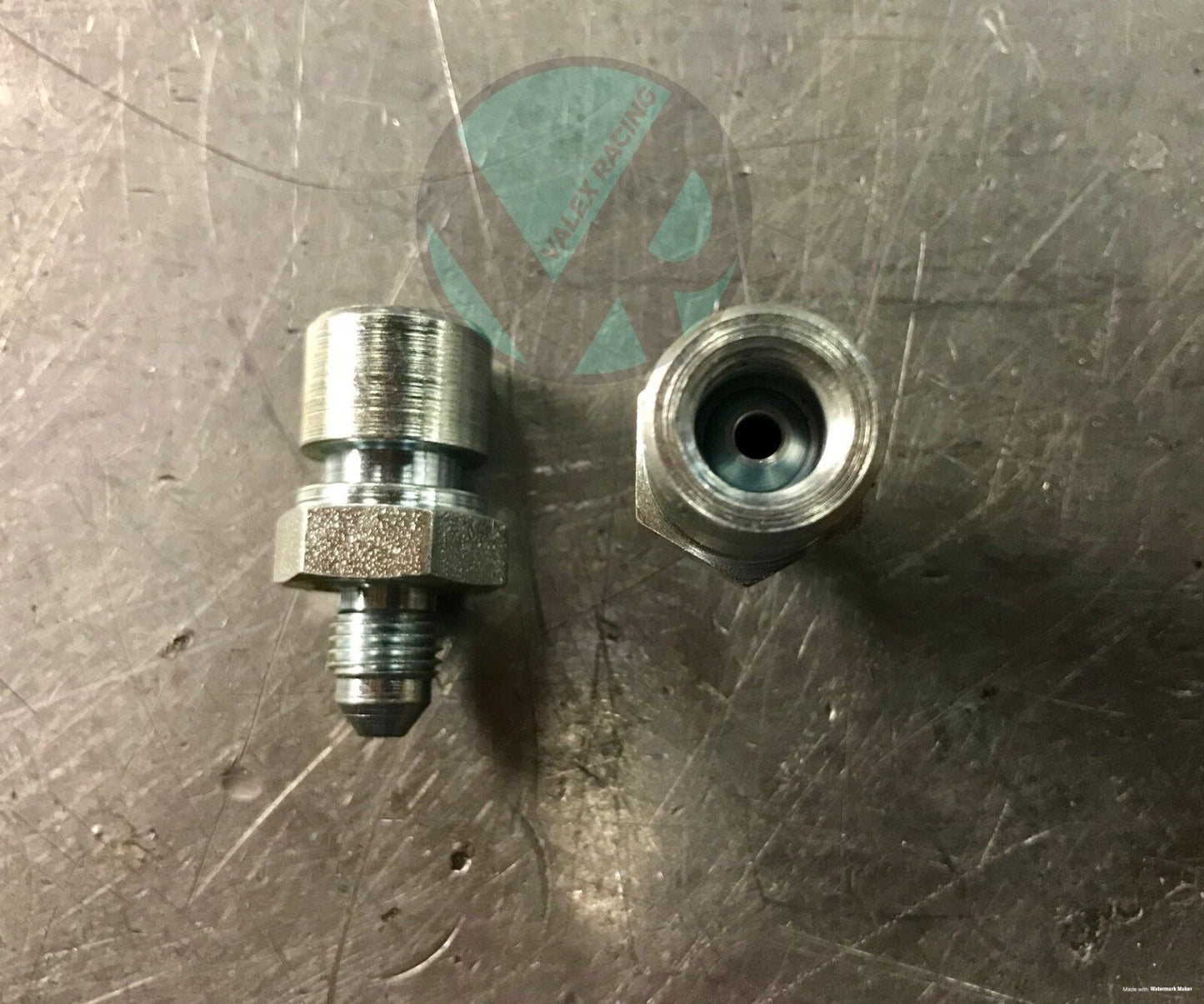 (2) Steel Brake Adapter Fitting M10 x 1.0mm (female inverted flare) to 4AN -4 AN (2 Pack)