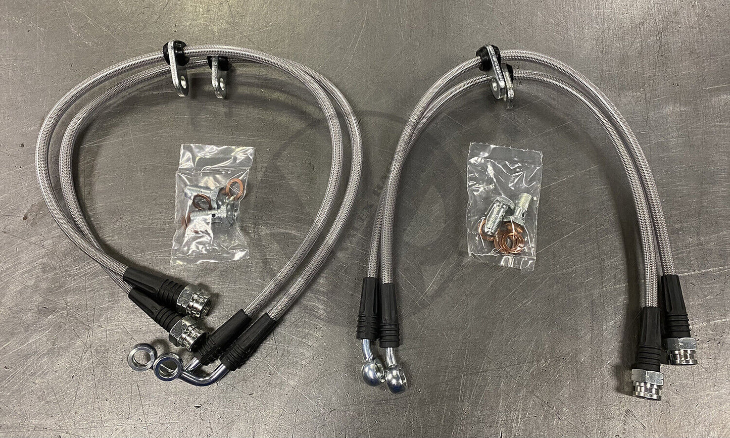 Stainless Steel Front and Rear Brake Line Replacement Kit 02-06 Acura RSX and Type S