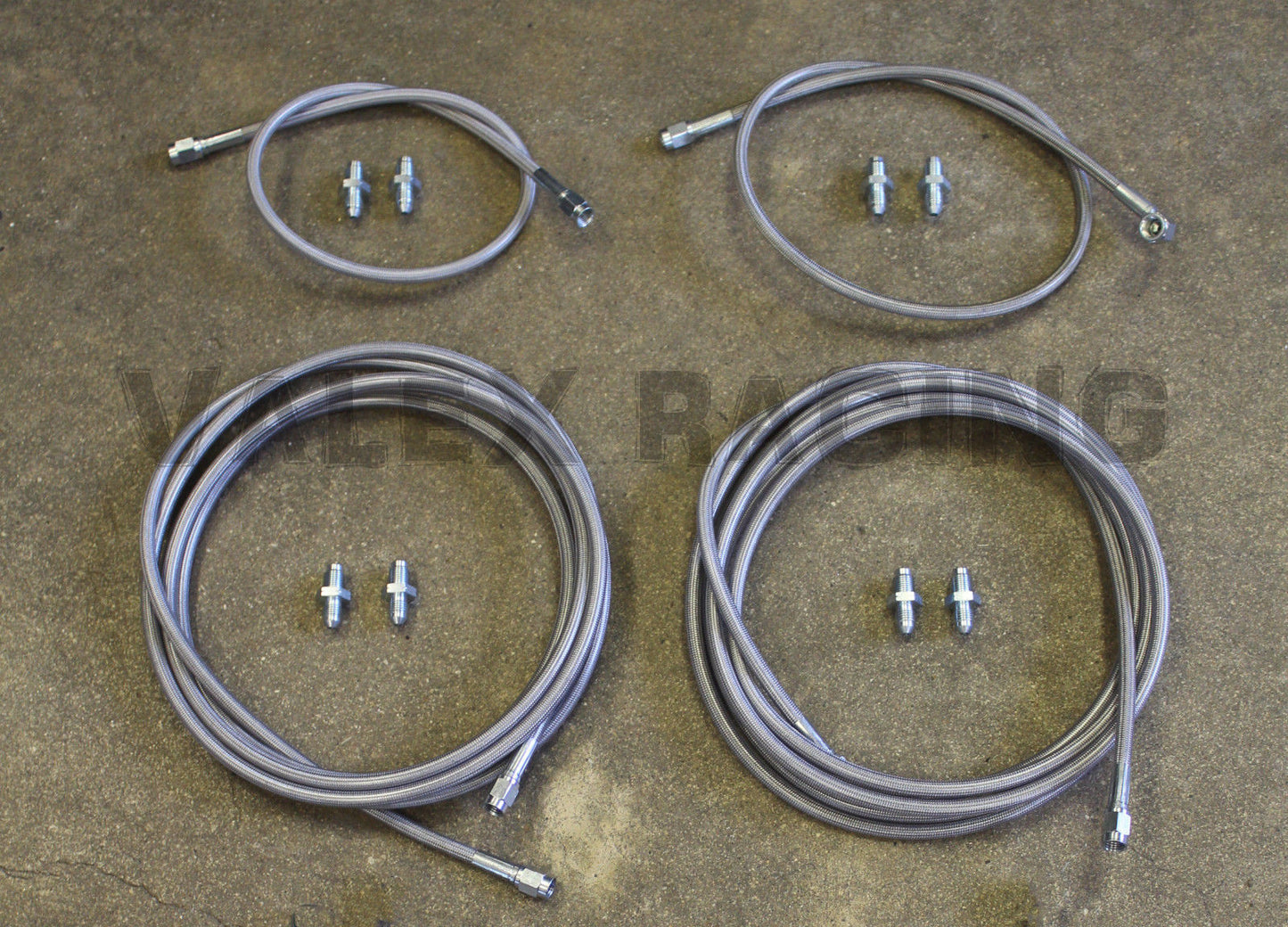 Stainless Main Front & Rear Brake Line Replacement Kit 92-95 Honda Civic EG