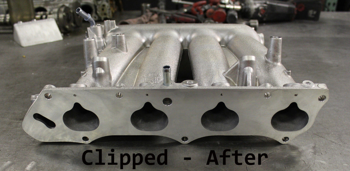K20 to H22 Clipped RBC Intake Manifold W/ Thermal Gasket & Skunk2 Adapter Plate