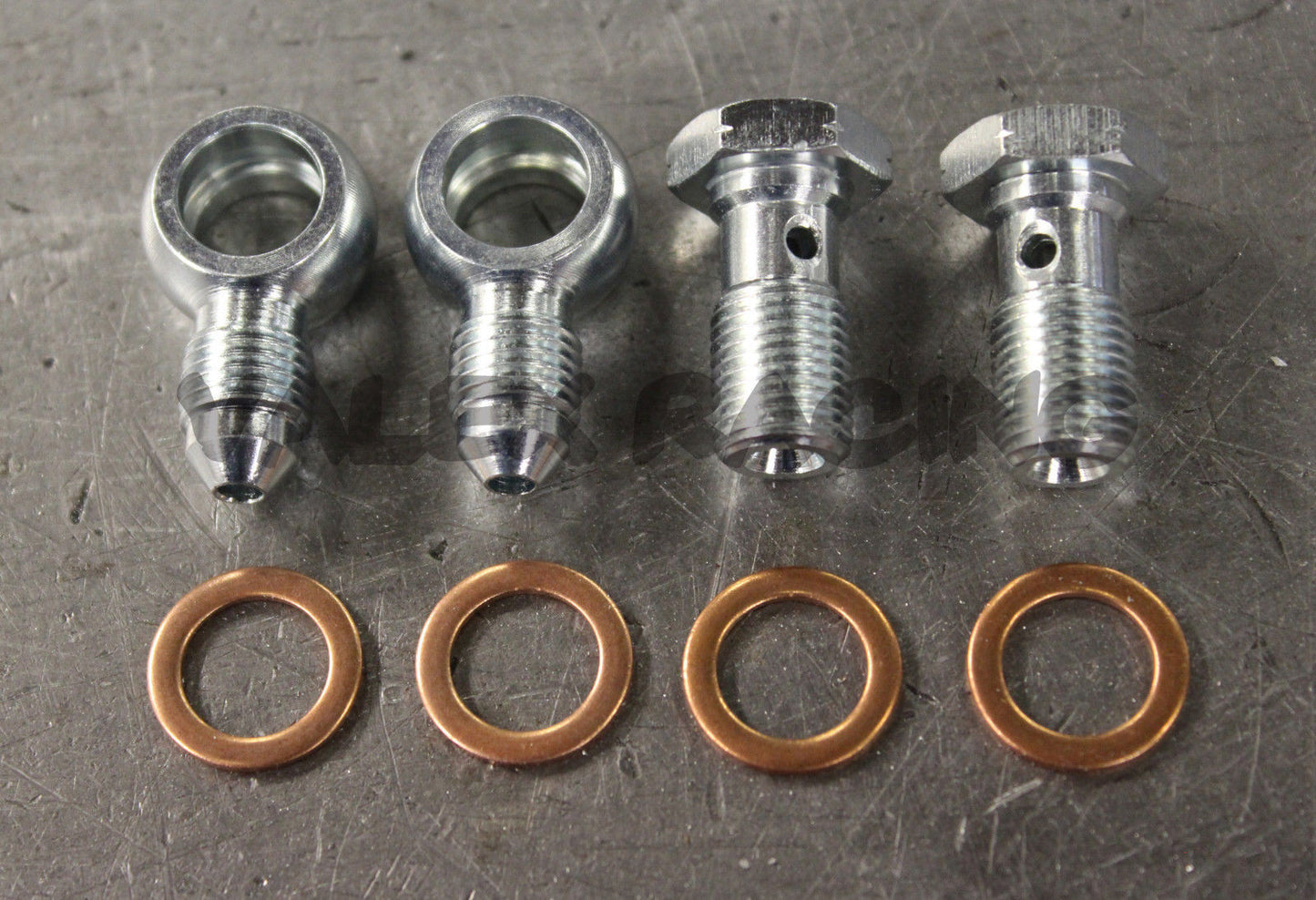 2 Steel Banjo Bolt Fittings M10 x 1.0 (Metric 10mm) to 3AN -3 AN3 PAIR