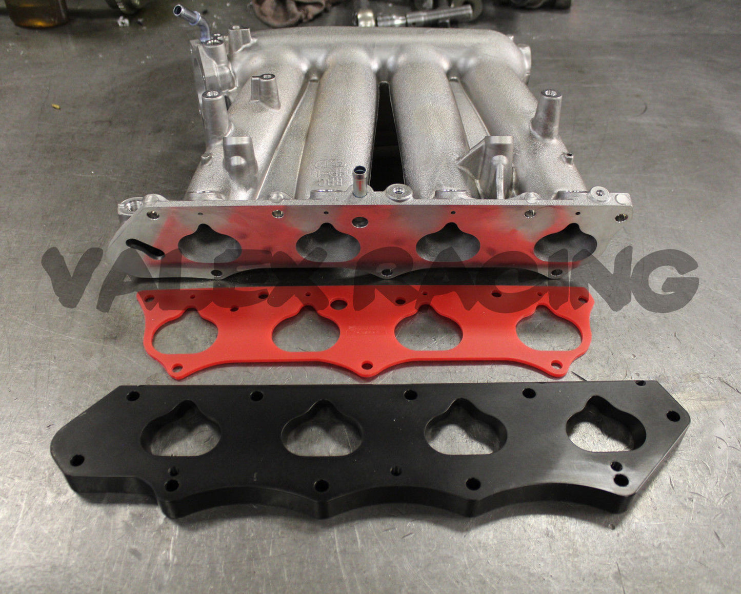 K20 to H22 Clipped RBC Intake Manifold W/ Thermal Gasket & Skunk2 Adapter Plate