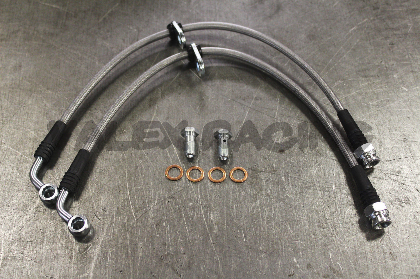 Stainless Steel SS Front Brake Line Replacement Kit 99-00 Honda Civic Si EM1