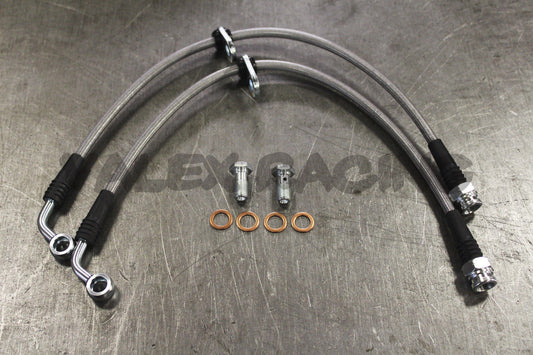 Stainless Steel SS Front Brake Line Replacement Kit 99-00 Honda Civic Si EM1