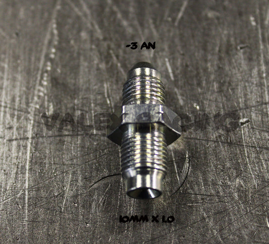 1 Steel Brake Adapter Fittings M10 x 1.0 (Metric 10mm) to 3AN -3 AN3