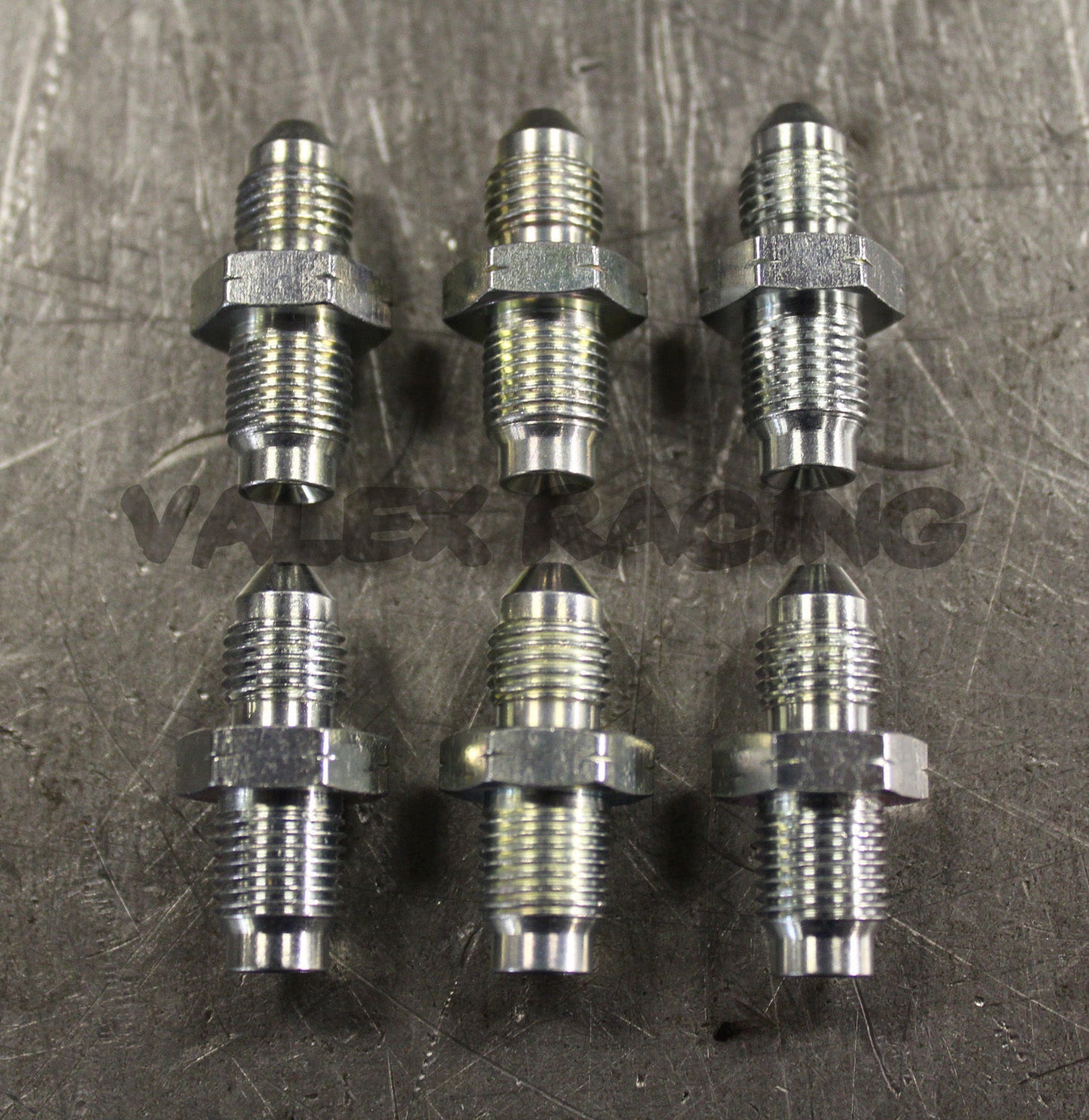 6 Steel Brake Adapter Fittings M10 x 1.0 (Metric 10mm) to 3AN -3 AN3