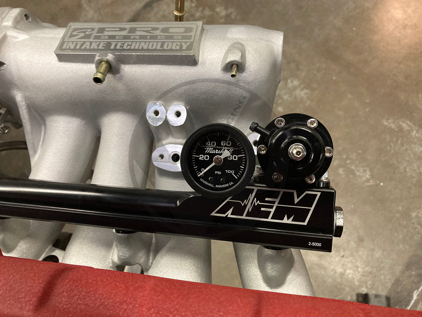 B Series AEM Fuel Rail kit with AEM Style Regulator for Honda Acura B16 B18 B20