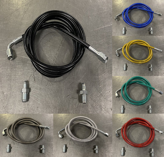 90-93 Honda Accord Stainless Steel Clutch Hose Replacement Line CB (7 Colors Available)
