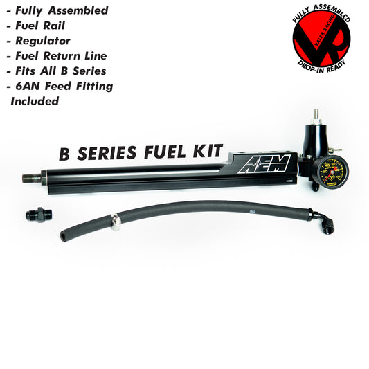 AEM Fuel Rail / Regulator / Fuel Return Line / Gauge Package for Honda B Series / EG / EK / DC / EF