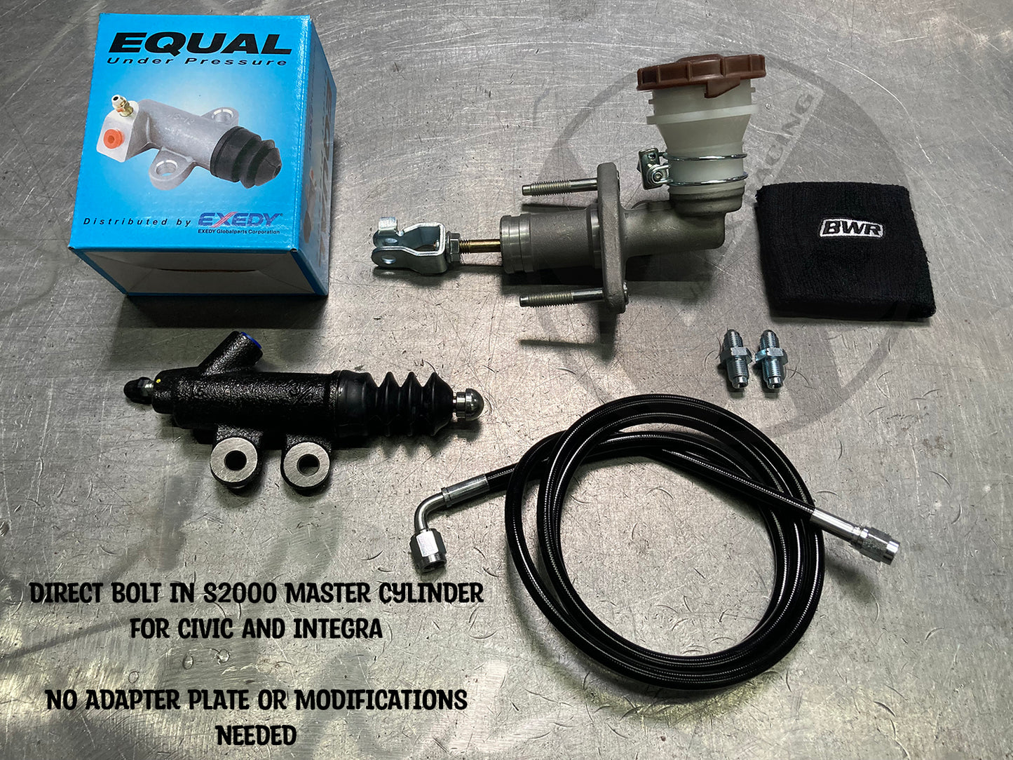 Bolt In S2000 Clutch Master Cylinder /Slave / Clutch line For 92-00 Honda Civic