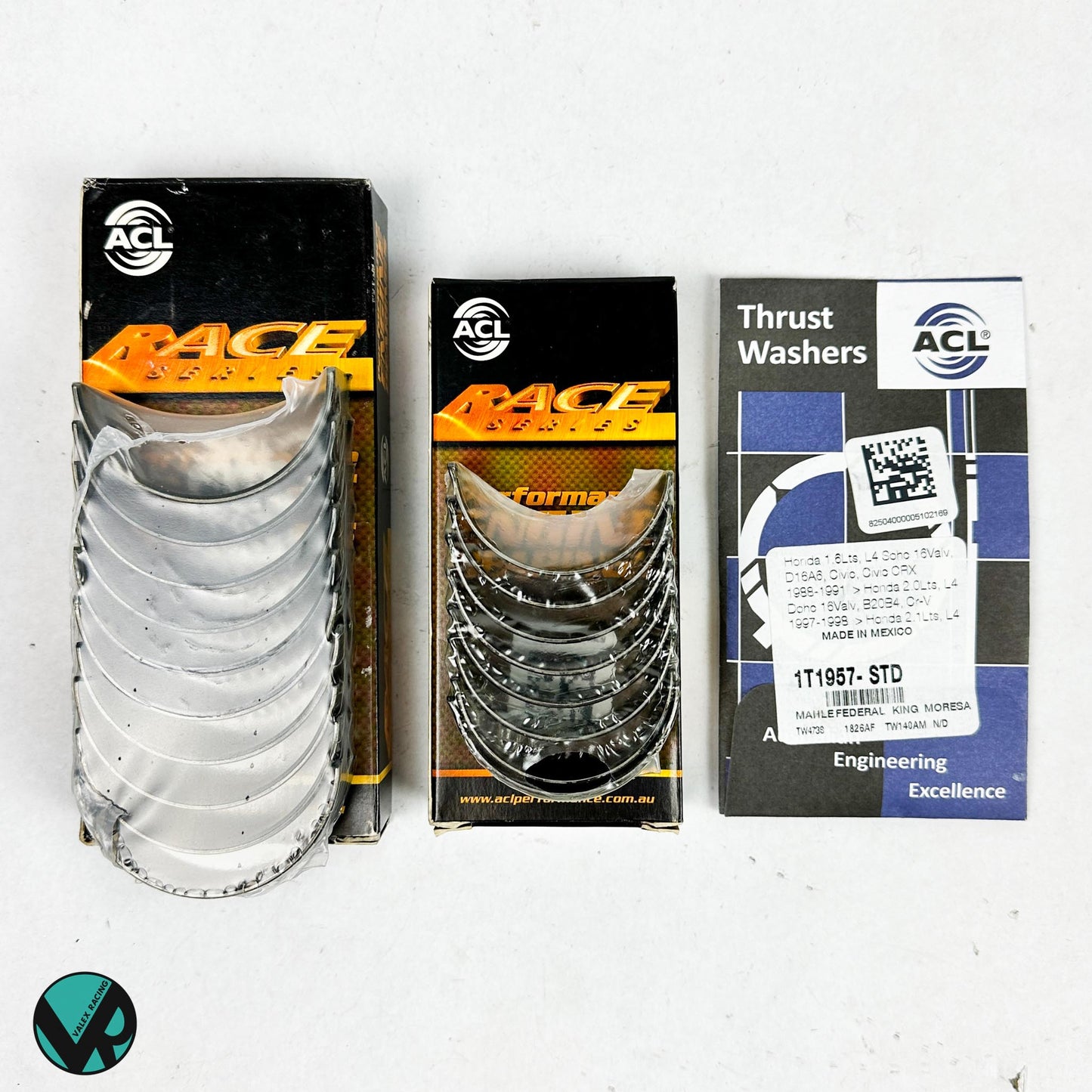 ACL Race Engine Bearing Set Rods Main Thrust 1T1957 4B1972H 5M1959H K20A2 K24A1 K24A2
