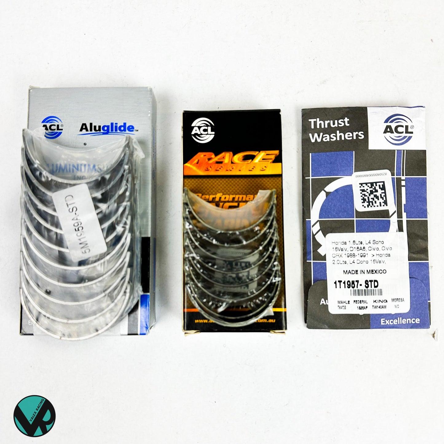ACL Race Engine Bearing Set Race Rods Main Thrust 1T1957 4B1972H 5M1959A K20A2 K24A1 K24A2