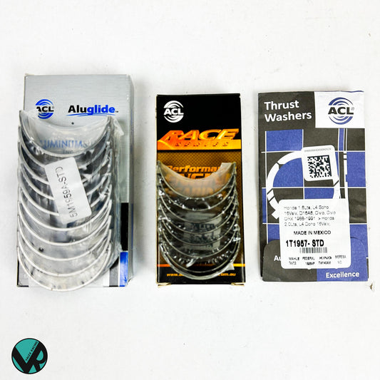 ACL Race Engine Bearing Set Race Rods Main Thrust 1T1957 4B1972H 5M1959A K20A2 K24A1 K24A2