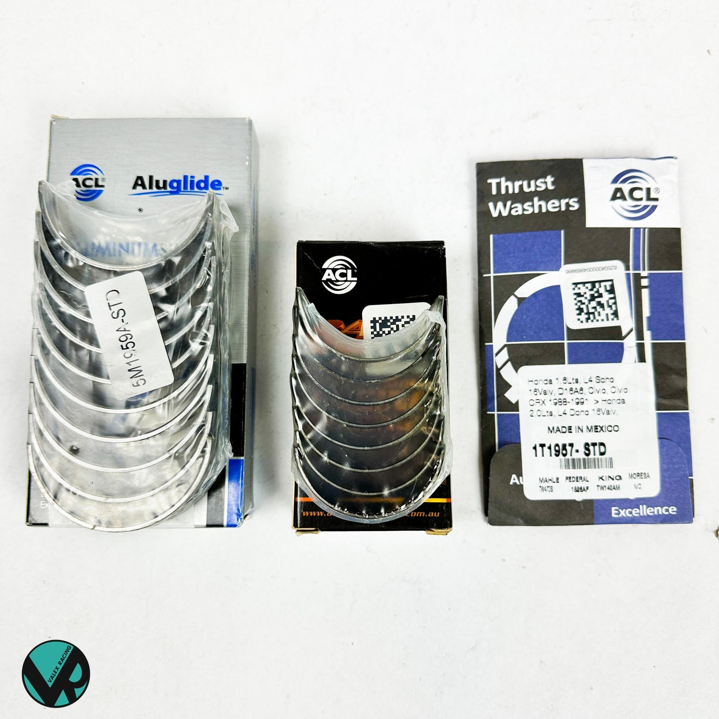 ACL Race Engine Bearing Set Race Rods Main Thrust 1T1957 4B1956H 5M1957A D16