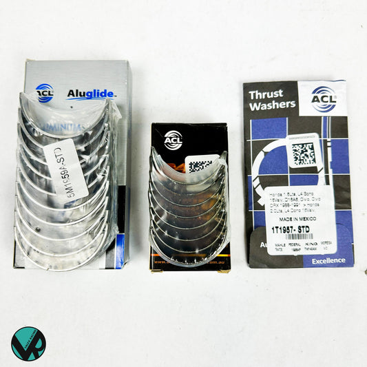 ACL Race Engine Bearing Set Race Rods Main Thrust 1T1957 4B1956H 5M1957A D16