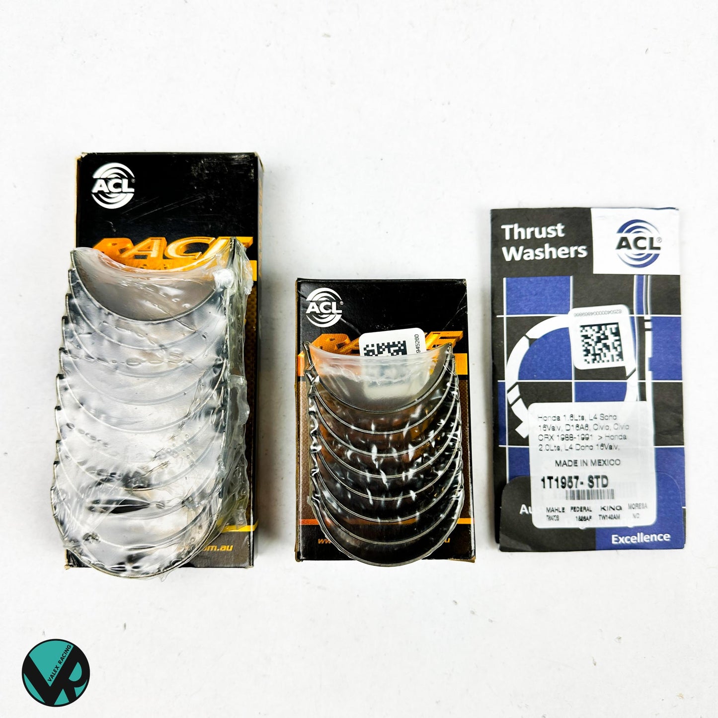 ACL HX Race Engine Bearing Set (Extra Oil Clearance) Rods Main Thrust 1T1957 4B1972HX 5M1959HX K20A2 K24A1 K24A2
