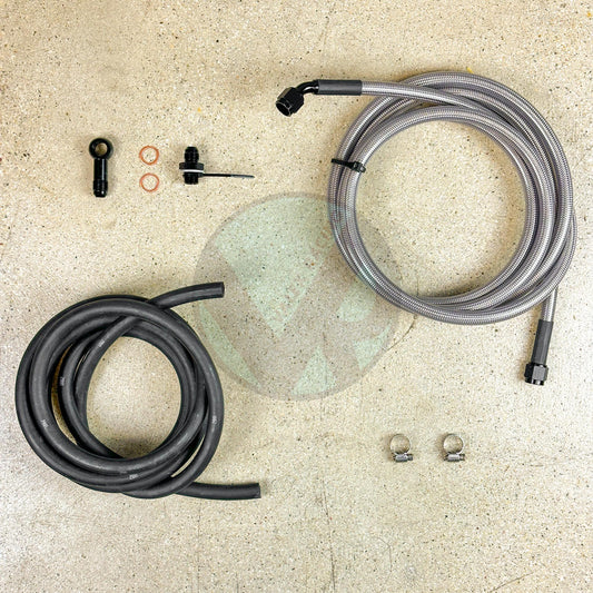 94-01 Acura Integra Replacement Stainless Steel Fuel Feed Line & Rubber Return