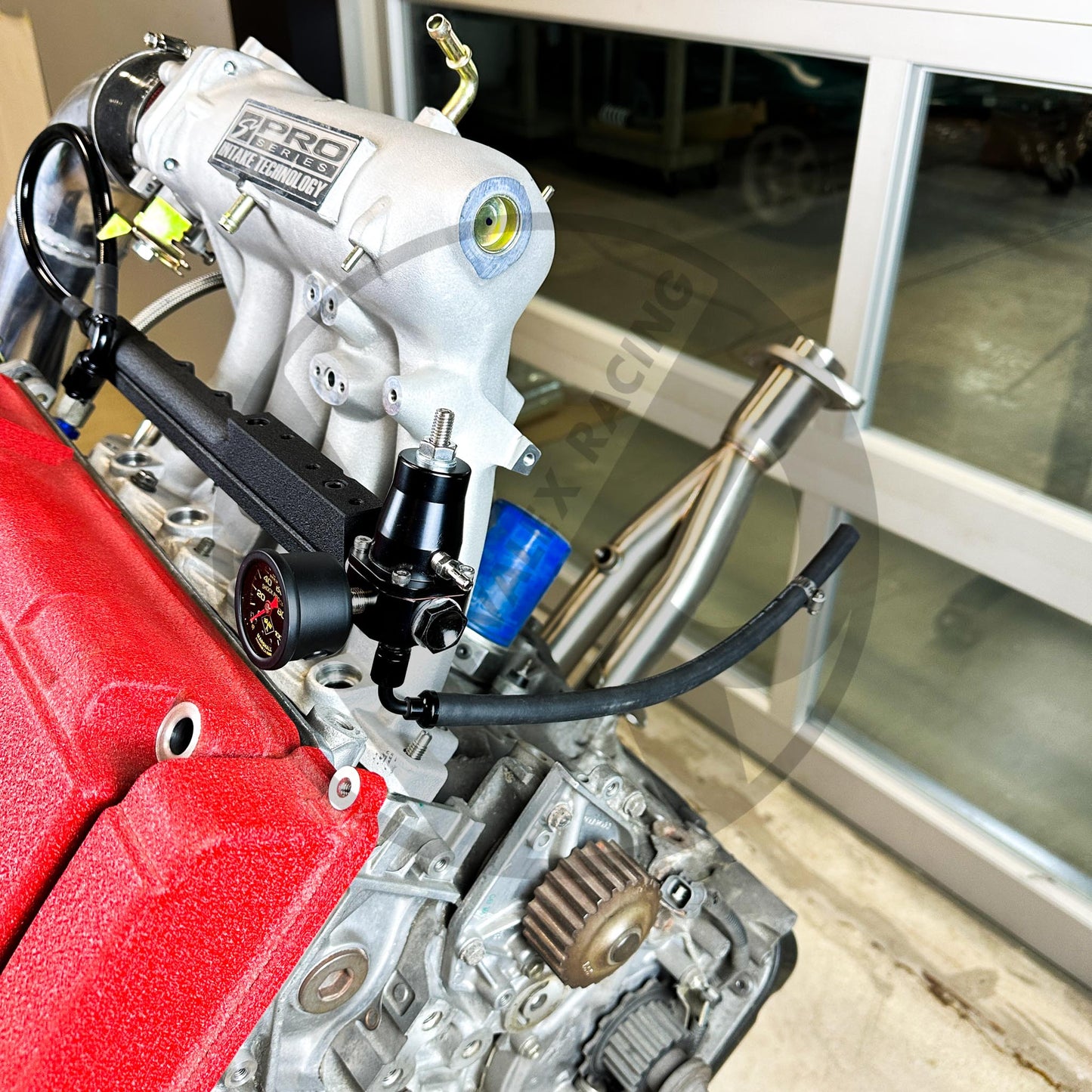 AEM Style Fuel Rail / Regulator / Fuel Return Line / Gauge Package for Honda B Series / EG / EK / DC / EF