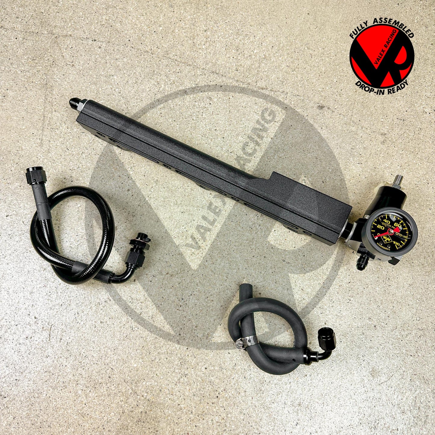 AEM Style Fuel Rail / Regulator / Fuel Return Line / Gauge Package for Honda D Series / EG / EK / EF